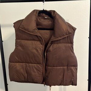 Brown Puffer Vest